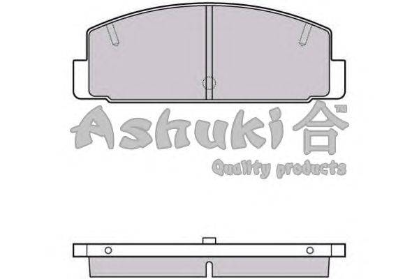 Комплект тормозных колодок, дисковый тормоз ASHUKI M074-02