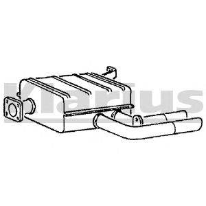 Глушитель выхлопных газов конечный KLARIUS 210311