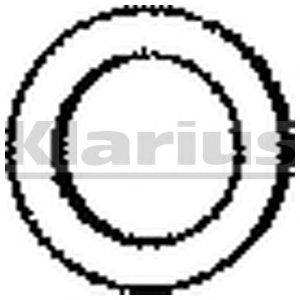 Уплотнительное кольцо, труба выхлопного газа KLARIUS 410215