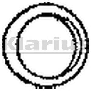 Уплотнительное кольцо, труба выхлопного газа KLARIUS 410233