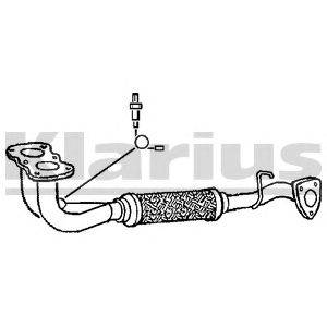 Труба выхлопного газа KLARIUS 301397