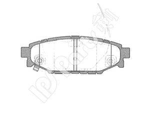 Комплект тормозных колодок, дисковый тормоз IPS Parts IBR-1704