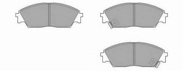 Комплект тормозных колодок, дисковый тормоз HONDA 45022-SF1-020
