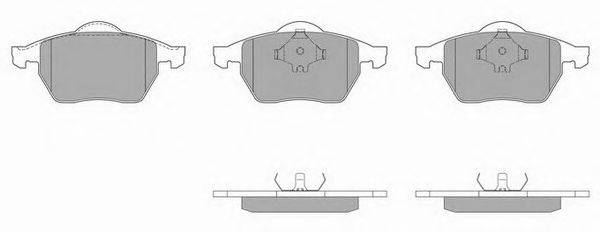 Комплект тормозных колодок, дисковый тормоз SIMER 581.1