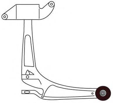 Рычаг независимой подвески колеса, подвеска колеса FRAP 3296