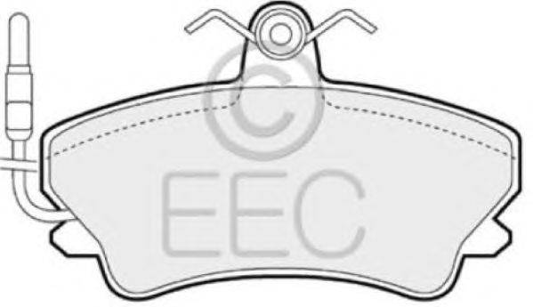 Комплект тормозных колодок, дисковый тормоз EEC BRP0764