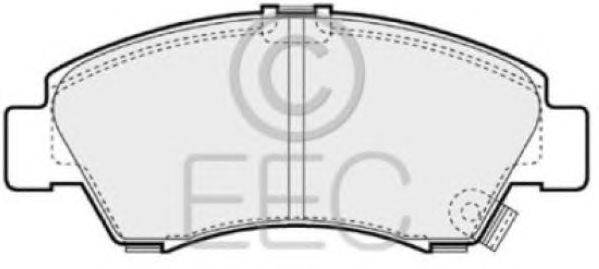 Комплект тормозных колодок, дисковый тормоз EEC BRP0816