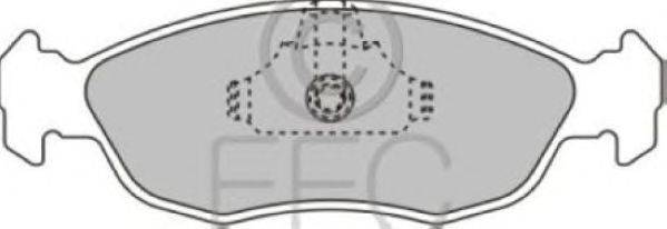 Комплект тормозных колодок, дисковый тормоз EEC BRP0951