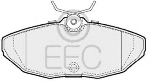 Комплект тормозных колодок, дисковый тормоз EEC BRP1127