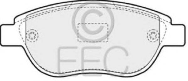 Комплект тормозных колодок, дисковый тормоз EEC BRP1194