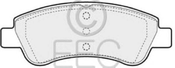 Комплект тормозных колодок, дисковый тормоз EEC BRP1216