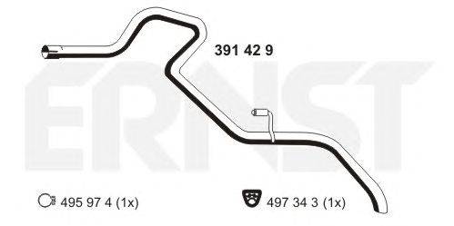 Труба выхлопного газа ERNST 391429