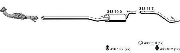 Система выпуска ОГ ERNST 031033