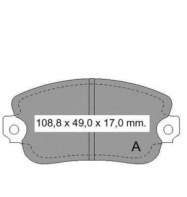 Комплект тормозных колодок, дисковый тормоз VEMA 831030