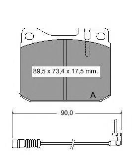 Комплект тормозных колодок, дисковый тормоз VEMA 20392