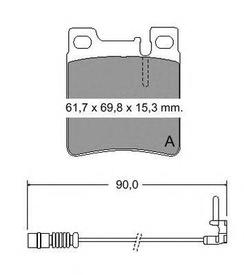 Комплект тормозных колодок, дисковый тормоз VEMA 835130