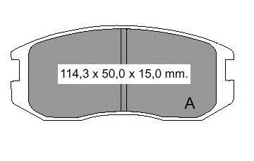 Комплект тормозных колодок, дисковый тормоз VEMA 836360