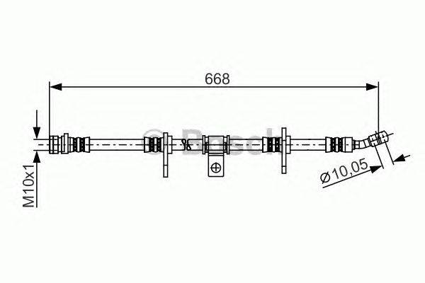 Тормозной шланг CF GOMMA 511756