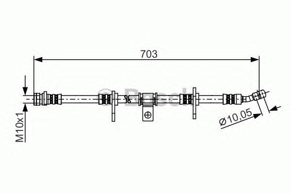 Тормозной шланг BOSCH 1 987 481 274