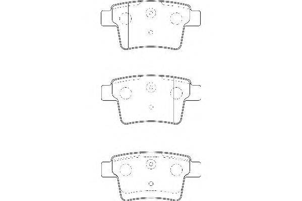 Комплект тормозных колодок, дисковый тормоз WAGNER WBP24260A