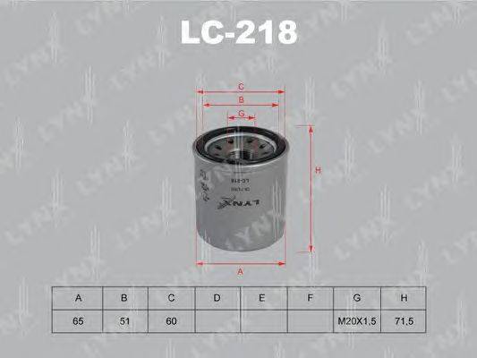 Масляный фильтр LYNXauto LC218