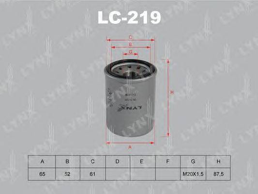 Масляный фильтр LYNXauto LC-219
