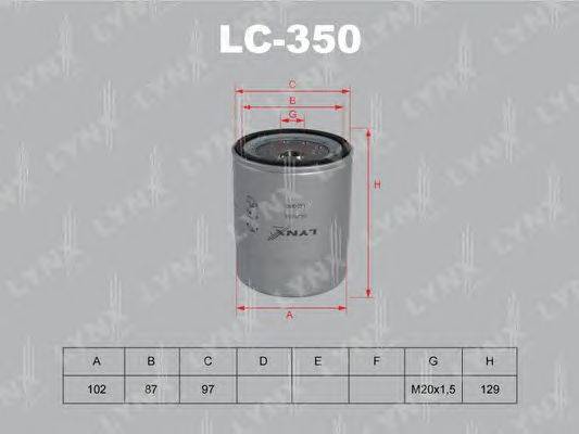 Масляный фильтр LYNXauto LC-350