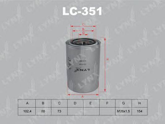 Масляный фильтр LYNXauto LC-351