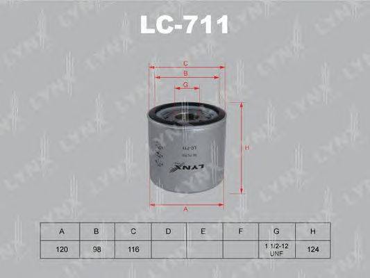 Масляный фильтр LYNXauto LC-711
