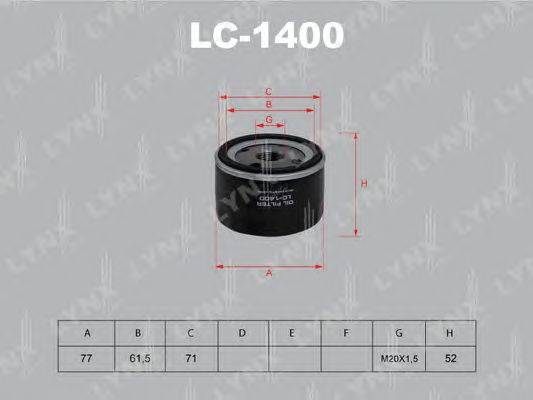 Масляный фильтр LYNXauto LC-1400