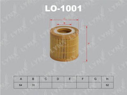 Масляный фильтр LYNXauto LO-1001