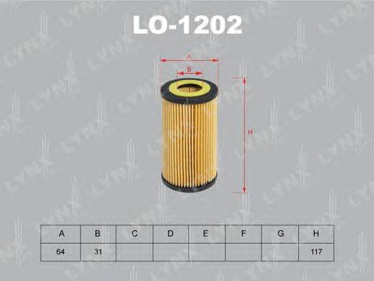 Масляный фильтр LYNXauto LO-1202