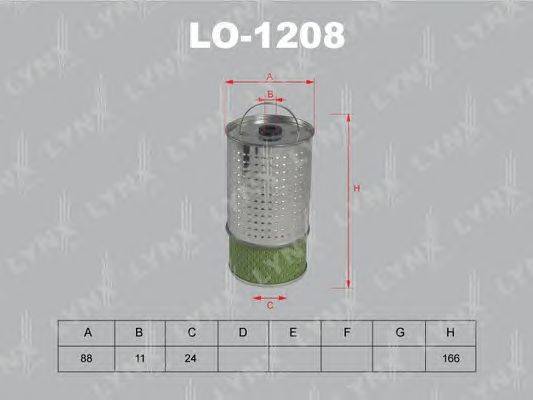 Масляный фильтр LYNXauto LO1208