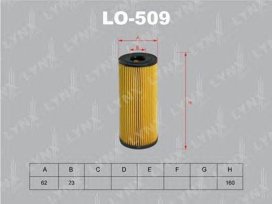 Масляный фильтр LYNXauto LO509