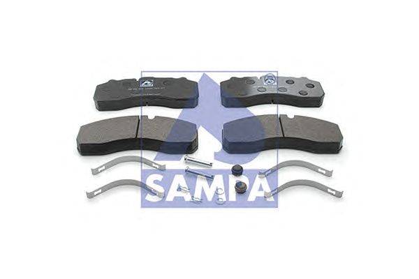 Комплект тормозных колодок, дисковый тормоз SAMPA 096.605