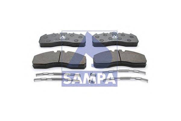 Комплект тормозных колодок, дисковый тормоз SAMPA 096.620