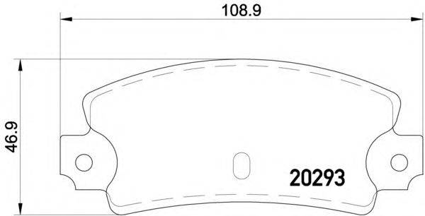 Комплект тормозных колодок, дисковый тормоз HELLA PAGID 8DB 355 007-141