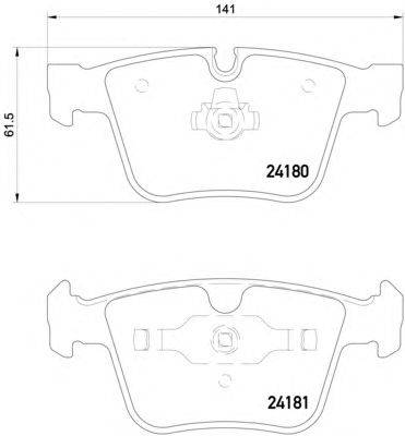 Комплект тормозных колодок, дисковый тормоз HELLA PAGID 8DB 355 013-641