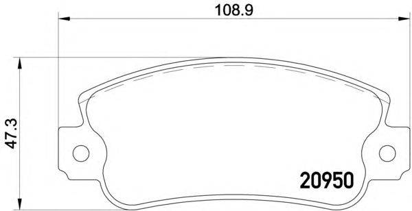 Комплект тормозных колодок, дисковый тормоз FIAT 71770983