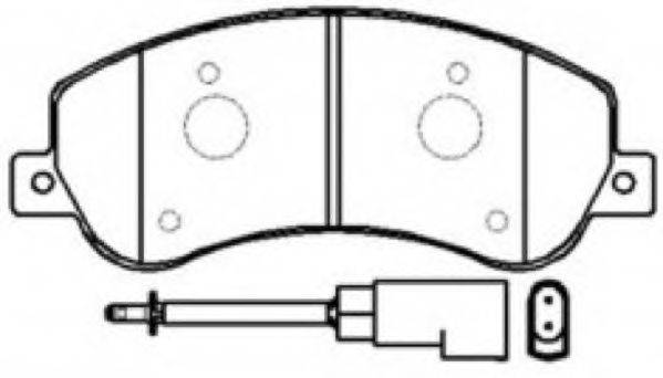 Комплект тормозных колодок, дисковый тормоз ASVA AKD-0448