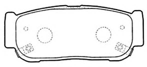 Комплект тормозных колодок, дисковый тормоз ASVA AKD-0797