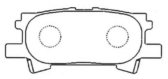 Комплект тормозных колодок, дисковый тормоз ASVA AKD-1498