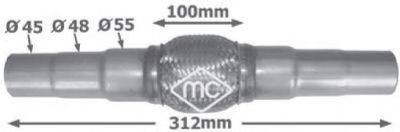 Гофрированная труба, выхлопная система Metalcaucho 02045