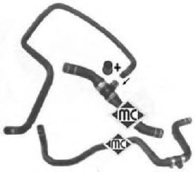 Трубка охлаждающей жидкости Metalcaucho 09383
