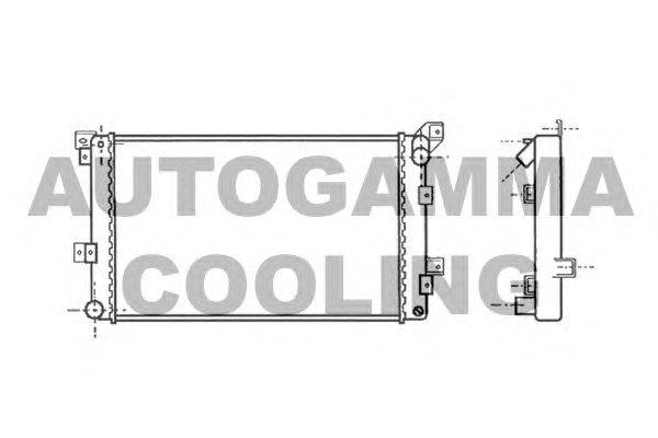 Радиатор, охлаждение двигателя AUTOGAMMA 100145