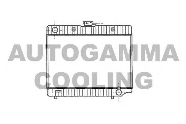 Радиатор, охлаждение двигателя AUTOGAMMA 100534