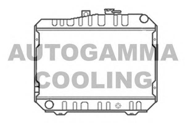 Радиатор, охлаждение двигателя AUTOGAMMA 101024