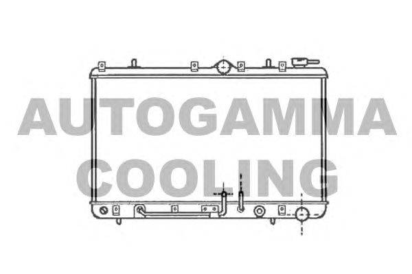Радиатор, охлаждение двигателя AUTOGAMMA 101204