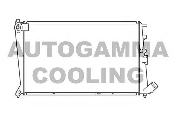 Радиатор, охлаждение двигателя AUTOGAMMA 101467