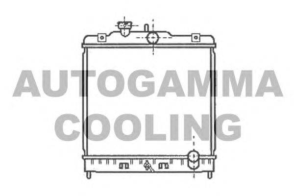 Радиатор, охлаждение двигателя AUTOGAMMA 102105